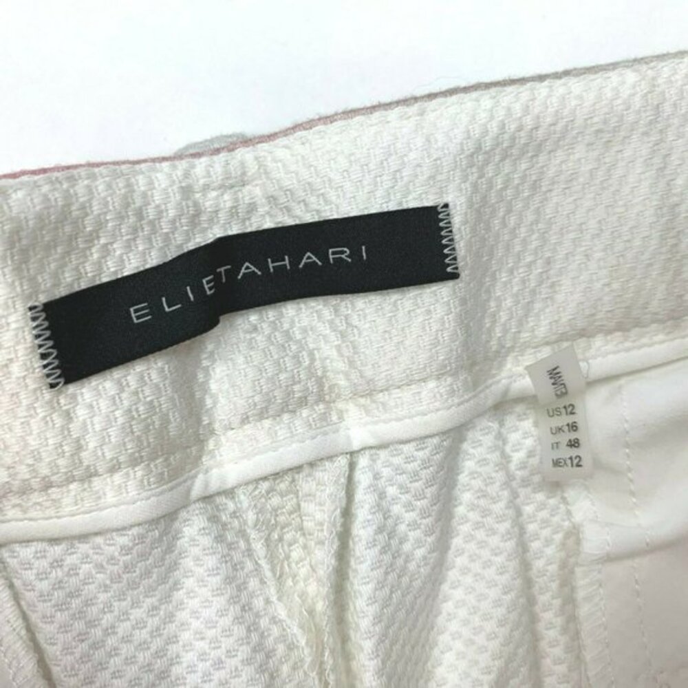 Elie Tahari Alanis Cropped‎ Pant Cotton Blend - Picture 5 of 11
